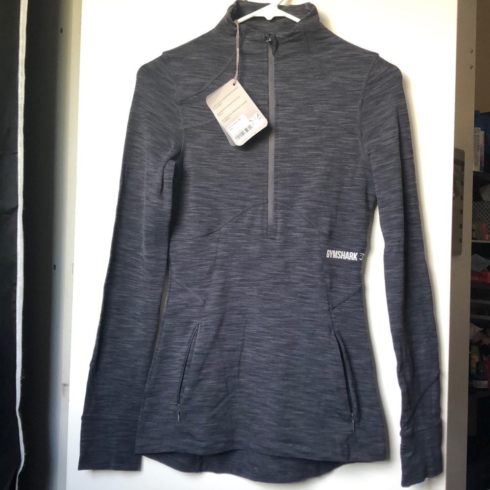 NWT Gymshark Women’s Active 1/2 Zip Pullover with Thumbholes